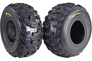 Kenda Bearclaw EX K573-25x11-10 Rear Tires for All Terrain (ATV), UTV, and Side by Side (SxS) Vehicles - 6-Ply - Bear Claw EX 25x11x10 (2-Pack)