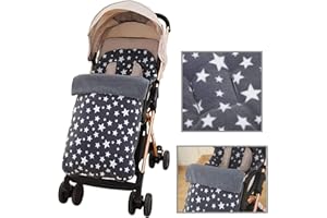 KUNANG Pushchairs Footmuff Sack, Winter Outdoor Universal Warm Footmuff Comfortable Liner Soft Polar Fleece Windproof Anti-Ki