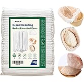 100 Pcs Banneton Liner,Banneton Bread Proofing Basket Non Woven Liners Non-Stick Dough,Bread Proofing Cover,Elastic Banneton 