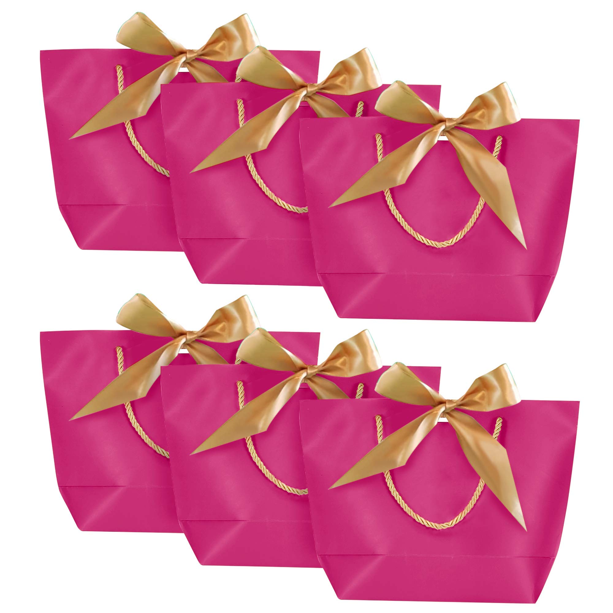 Divine Gifts luxury gift bag (Pink,XL,Multi-pack) for: weddings,birthdays,hen/stag/dinner parties,housewarmings,baby showers,Christmas presents,Valentines,Bridesmaid/Groomsman gifts,party bags