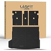 LASFIT Cargo Mat & Backrest Mats Seat Protector for BMW X3 2025 2026, Custom Fit 100% TPE All Weather Protection Car Liner for BMW X3 30 xDrive M50 xDrive Trunk Mats, Black