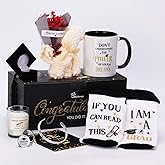 GiftAmaz Graduation Gifts Set for Her 2026, Congrats Grad Gift Basket for College or High School Class of 2026, Include Coffee Mug, Bracelet Graduation Birthday Valentines Gift Box for Graduated Women