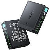 llano Aurora NP-W126 NP-W126S Batteries 1050mAh for Fujifilm X100VI XM5 XT30II XT20 XT3 XE5 X100V X100F XE4 XT50 XS10 Camera,USB-C Rechargeable Battery,Fingerprint LED Display,Fully Decoded (2 Pack)