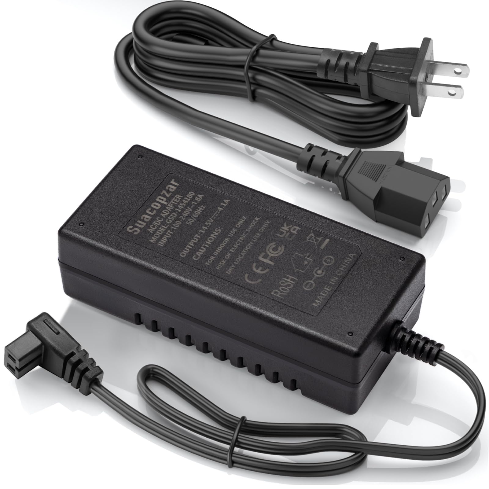 Photo 1 of Suacopzar AC Power Cord 100~240V for Car Refrigerator, 60W AC Power Adapter Compatible for 60W 12V Refrigerator Car Freeze, 14.5V Car Fridge Freezer Part Compatible with Most Brands Car Refrigerator