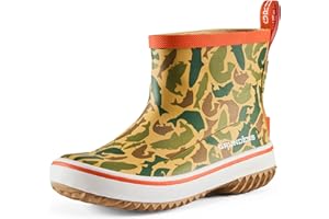 Grundéns Kid's Guppy Rain Boots - Lightweight Rubber Waterproof Kids and Toddlers Shoes, Easy-On Loop, Girls Rain Boots and Boys Rain Boots