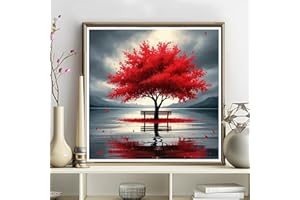 5D Diamond Art Kits for Adults - DIY Tree Diamond Painting Kits, Full Round Drill - Crystal Embroidery Cross Stitch Craft for