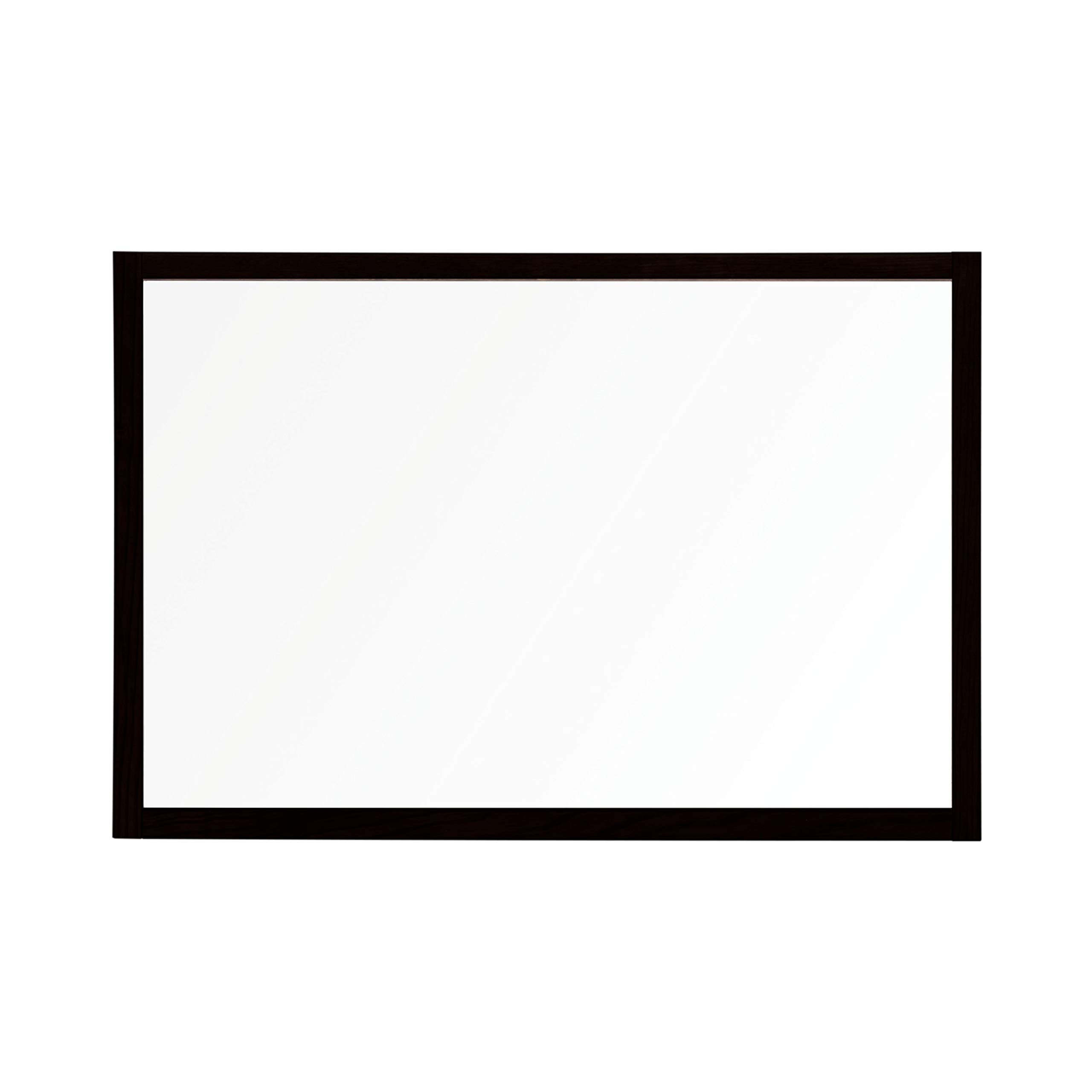 Bi-Office Protector Desktop Glass Board with Clamps, Black 22 mm MDF Frame, 90 x 60 cm