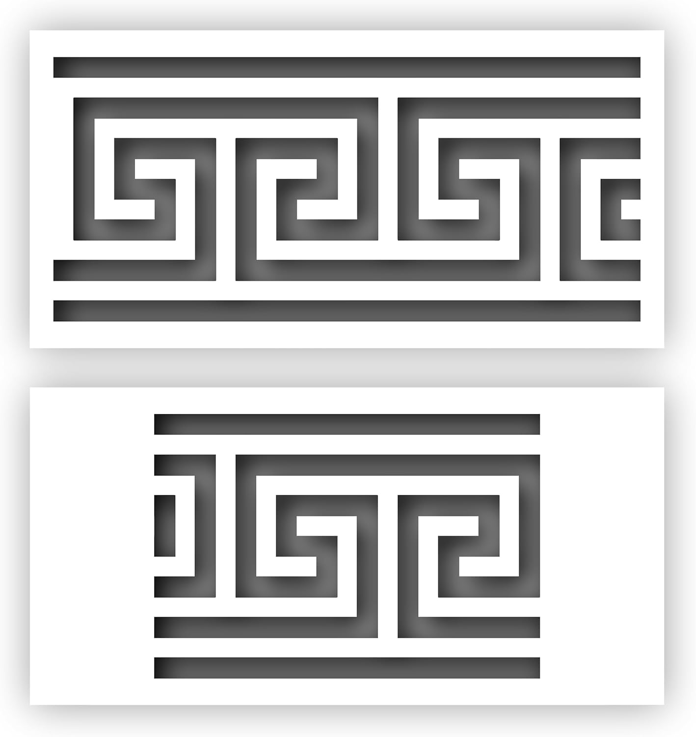 Mixed Media - Greek Key Border #2-2 Stencils - Choose a Size (6