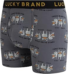 Lucky Brand Men's Boxer Briefs – 3 Pack Soft