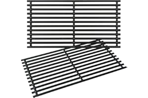 CANDANA Grill Grates 17" x 8 3/4" for Charbroil Commerical TRU Infrared 2 Burner 463675016 463642316 463644220 463632320 G369-0030-W2, 17" Cast Iron Cooking Grate for Nexgrill 720-0864M