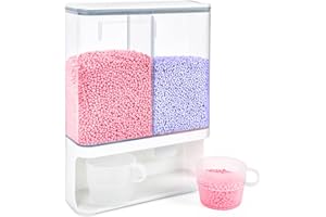 Conworld Laundry Beads Dispenser -Laundry Detergent Dispenser, Easy Access to Scented Beads, Laundry Room Organization Suitable for Laundry Beads, Stain Remover Powder, Rice (BPA Free)