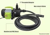 VEATON 800W Portable Garden Booster Pump 1in Female Thread 4m Hose view 4