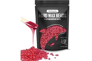 MAKUPALA 3lb Hard Wax Beads Bulk for Sensitive Skin Coarse Hair Removal, No Rosin Spa Wax Beads for Brazilian Waxing, Full Body, Bikini, Underarms, Back, Leg, Face, Back, Unscented Wax Beans for Women Men Home