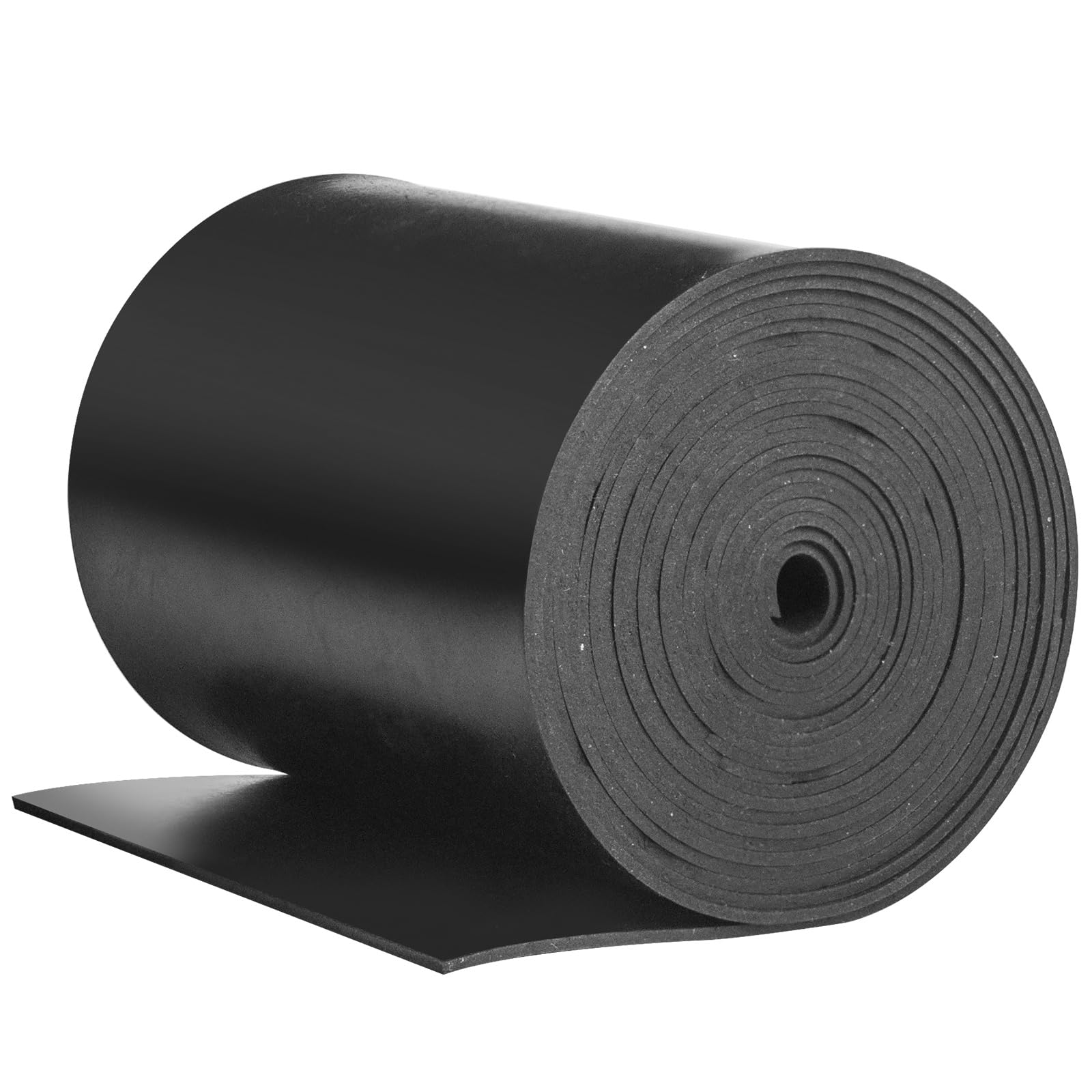 Rubber Strip Neoprene Rubber Sheet 100mm(W) x1.5mm(T) x3m(L) Neoprene Rubber Strips Solid Rolls for DIY Gaskets, Crafts, Pads, Flooring Protection, Supports, Leveling, Anti-Vibration, Anti-Slip — image 1