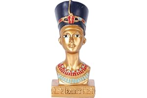 BESPORTBLE Egyptian Queen Bust Statue - Resin Decorative Sculpture for Home Decor Nefertiti Head Ornament Unique Gift for Art Lovers