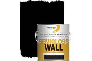 Diamond Brite Paint Semi Gloss Latex Paint 1 Gallon in Midnight Black 22200-1