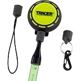 Tracer Mechanical Pencil Holder - Belt Clip with Retractable Lanyard | Heavy-duty clip with carabiner, hoop hook and tape loop, compatible with carpenter and deep hole pencils