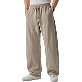 JMIERR Men's Casual Baggy Pants Wide Leg Travel Pants Streetwear Joggers with Pockets