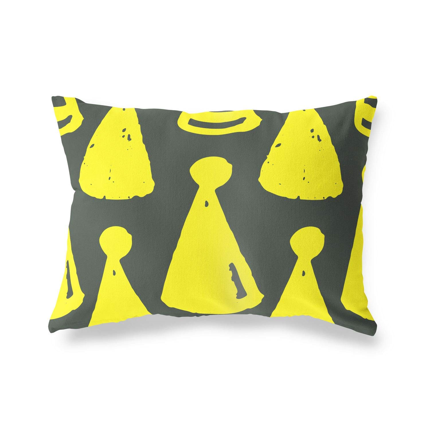 BonaMaison Decorative Cushion Cover, Neon Yellow-Fume Throw Pillow Covers, Home Decorative Pillowcases for Livingroom, Sofa, Bedroom, Size: 45X60 Cm - Designed and Manufactured in Turkey