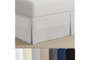 BED MAKER'S Bed Maker’s Never Lift Your Mattress Bed Skirt, Designed for Box Spring Beds, Split Corners, 14 Inch Drop Length, Queen, White