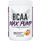 FINAFLEX BCAA MAX Pump, Strawberry Banana - 10.4 oz - Promotes Strength, Performance & Recovery - with 2:1:1 Ratio of Leucine, Isoleucine & Valine + Betaine Anhydrous - 30 Servings