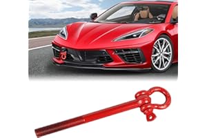 DSISIMO Front Rear Bumper Mid Engine Trailer Hitch Towing Hooks Compatible with for 2014-2025 Chevy Corvette C7 C8 GS Z06 ZR1