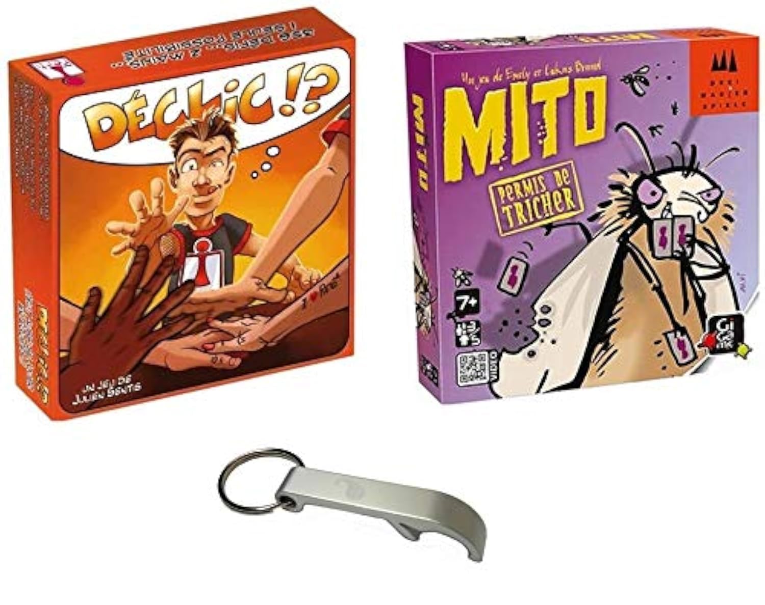 Set of 2 Games: Déclic + Mito + 1 Blumie Bottle Opener