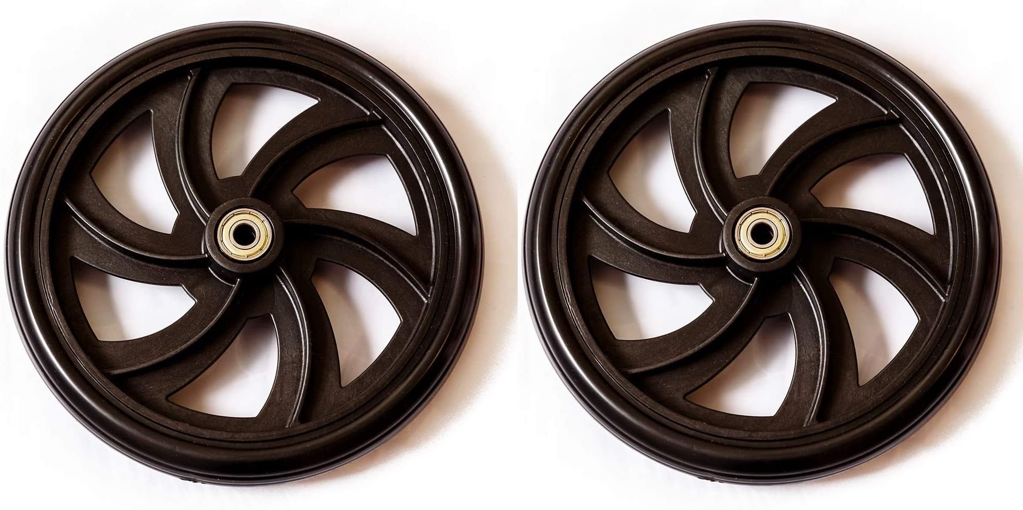 Photo 1 of Walker Rollator Replacement 7.5" Wheels (REAR) Black Pair