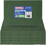 Faithfull General Purpose Hand Pad 230 x 150mm Green Pack of 10 FAIAHPGREEN