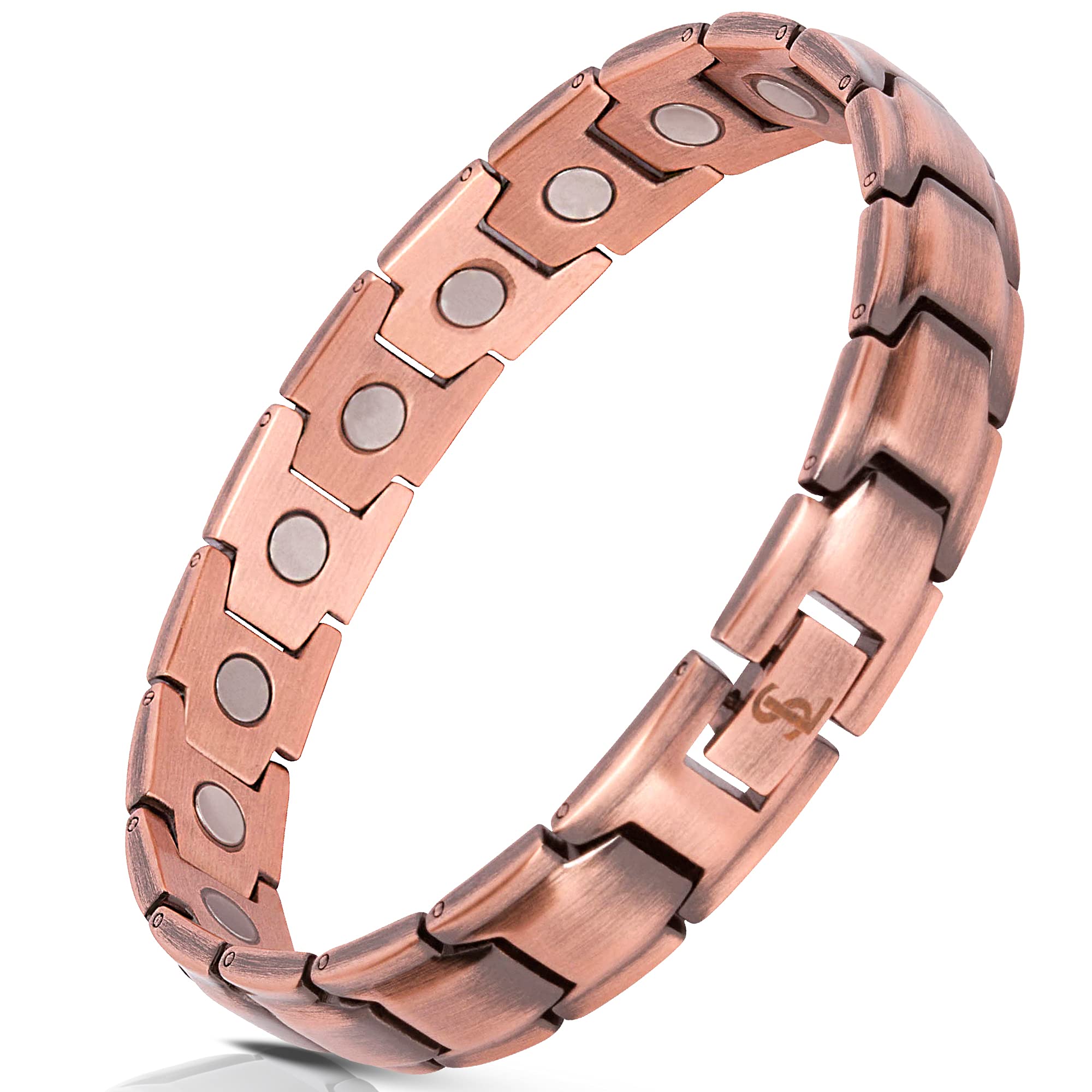 Smarter LifeStyle Elegant Pure Copper Magnetic Bracelet, Men's