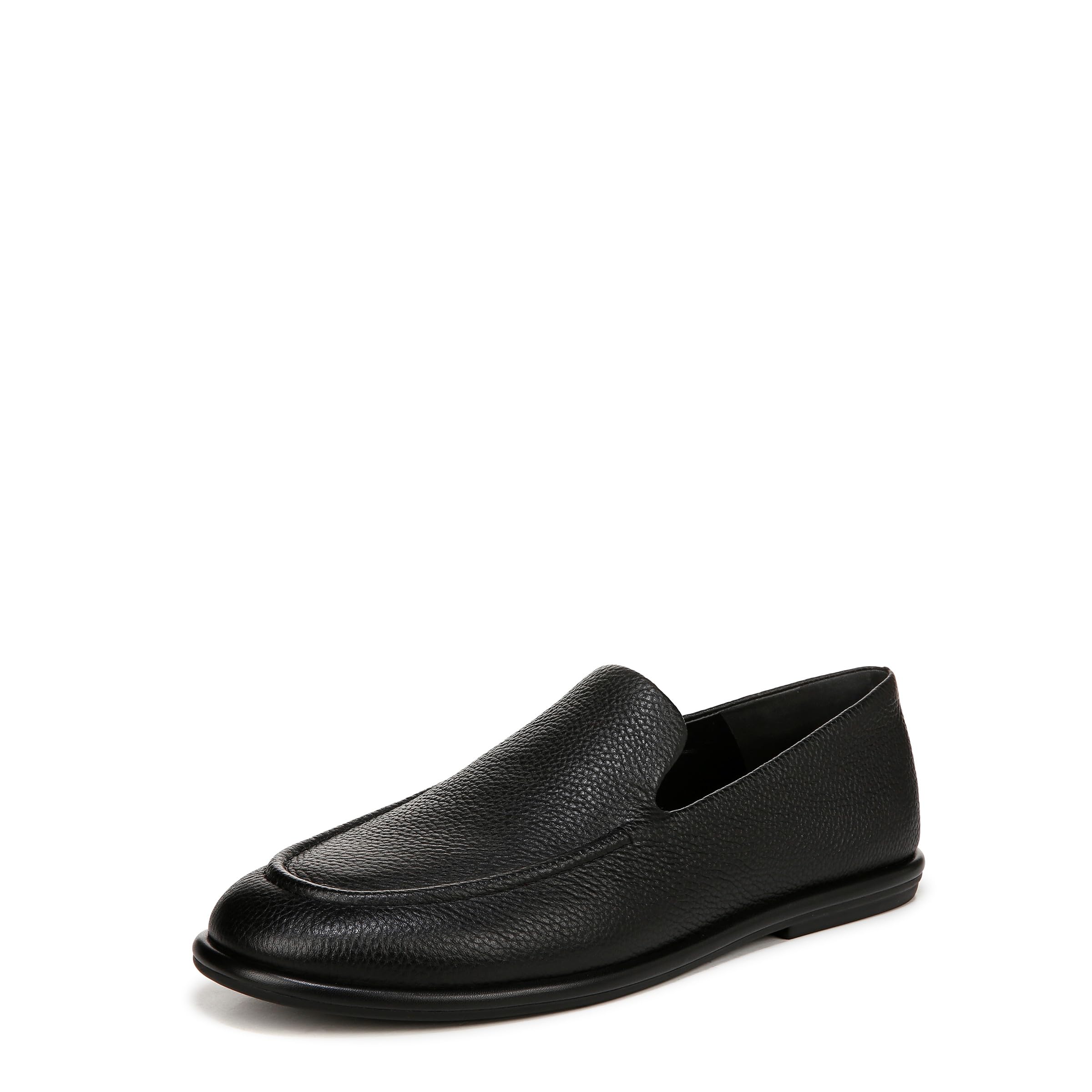 Vince Mens Hann Slip On Dress Loafer Black Leather
