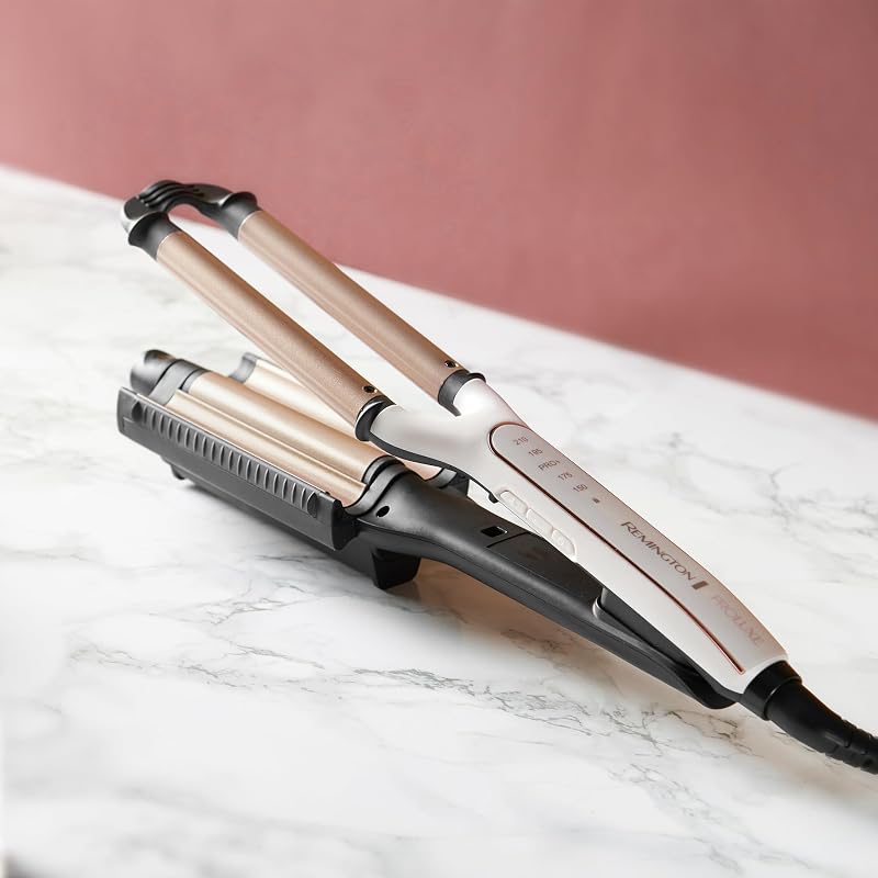 Arricciacapelli Piastra Onde, 4 Tipi Di Onde E Volume Ai Capelli, 5 Temperature, Cilindro Centrale Regolabile, Proluxe Ci91Aw, Rosa