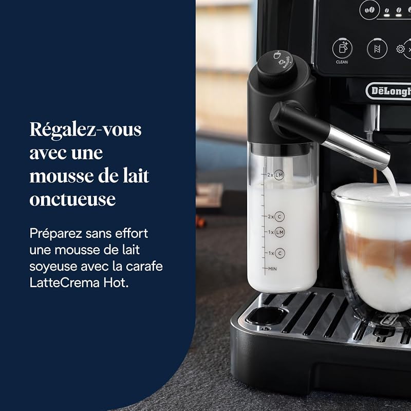 Magnifica Start - Machine à Café Automatique 4 Boissons Noir