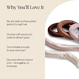 Kitsch Satin Flexi Rod Heatless Hair Curler Set Rosewood 6pcs view 7