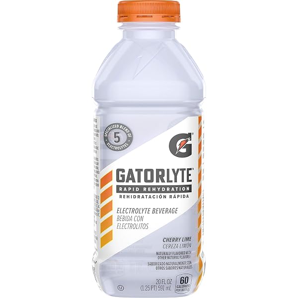 GATORLYTE RAPID REHYDRATION ELECTROLYTE BEVERAGE, CHERRY LIME, 20OZ BOTTLE