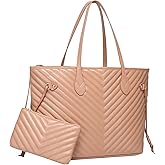 Daisy Rose Tote Shoulder Travel Bag & Matching Clutch PU Vegan Leather | Shoulder