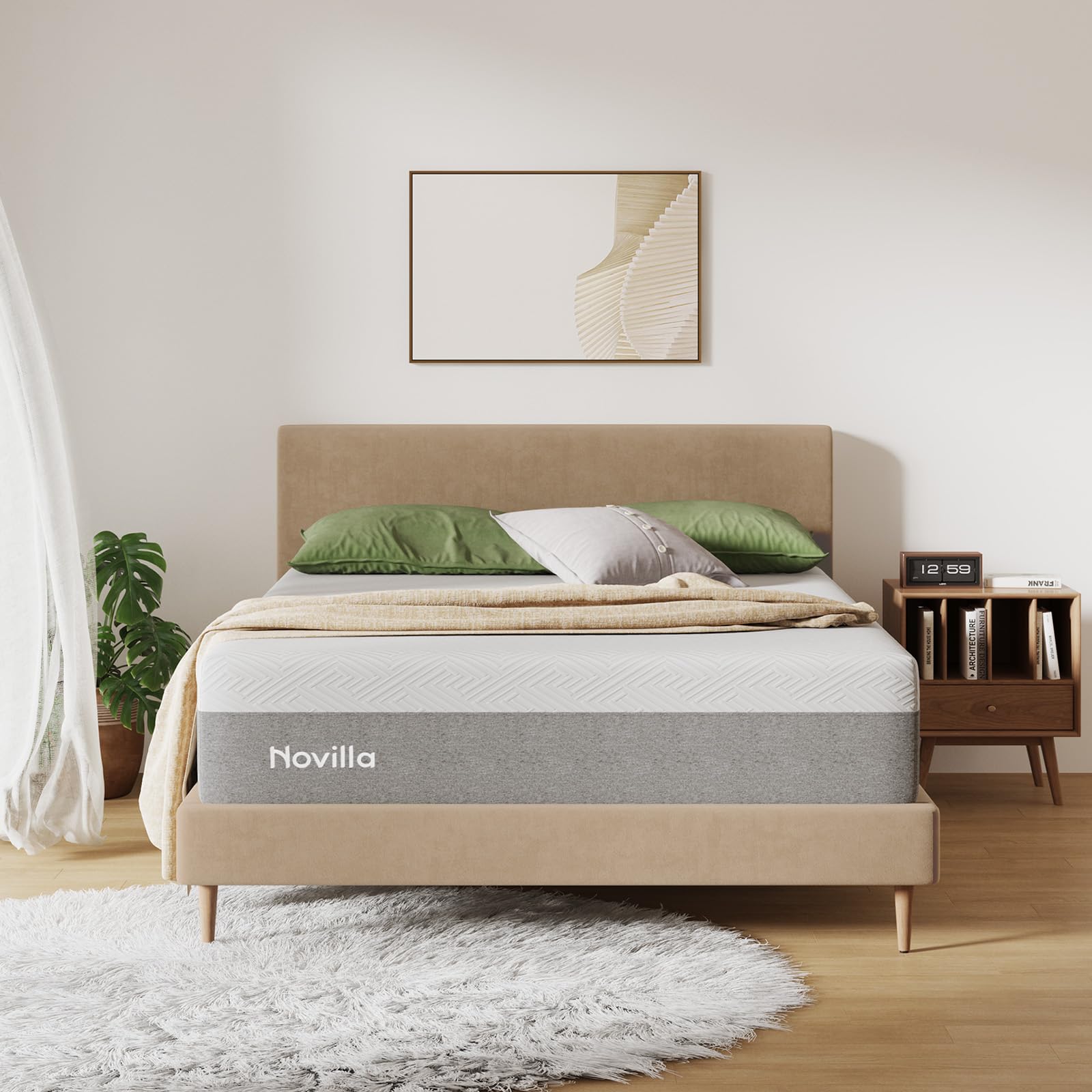 Photo 1 of Novilla Full Size Mattress, 10 inch Full Gel Memory Foam Mattress for Cool Night & Pressure Relief, Medium Firm in a Box, Bliss
