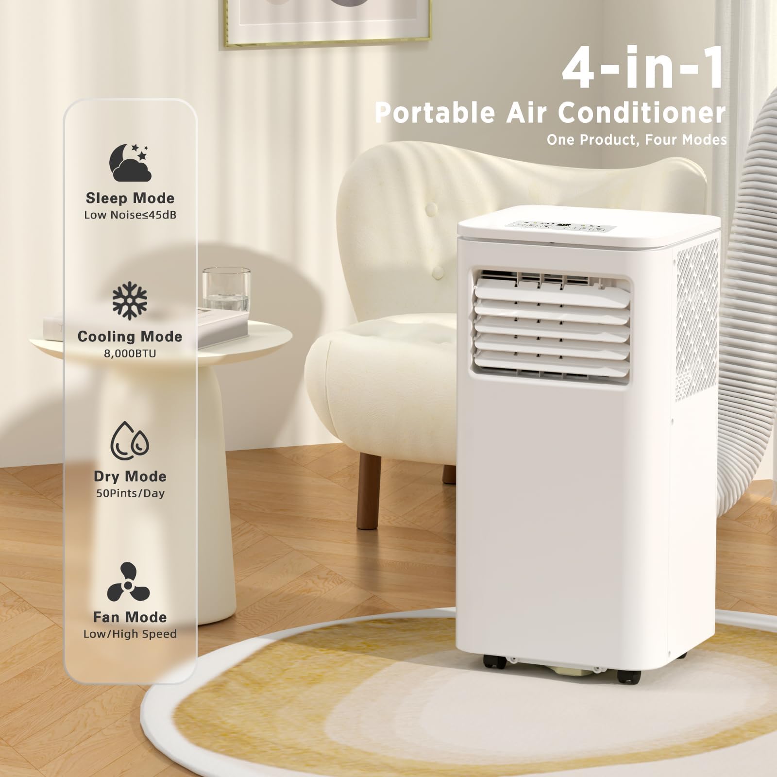 Mua ZAFRO A54058K Portable Air Conditioners, 8,000 BTU+Drain Hose
