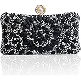 YAPAIOU Sparkly Women's Evening Clutch Purses Rhinestone Bag Luxury Handbags For Weddings Formal Prom Party
