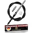 M. ROSENFELD Hookah Hose with Hookah Adapter & Mouthpiece - Cleanable Hookah Hose Silicone (60 in) and Convenient Aluminum-Made Mouthpiece (15 in) Modern Hookahs & Accessories and Hookah Hoses