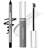 Wonderskin 1440 Longwear Black Waterproof Eyeliner Pencil with Brow Styler Gel