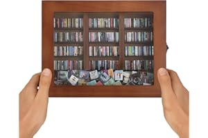 MACEVIA Shake Away Your Anxiety Mini Bookshelf, Miniature Bookshelf with 300PCS Mini Books, Wood Home Decor Gifts for Book Lovers, Stress Relief Gifts for Adults Office Decor (Brown,10"*7.85"*2.2")