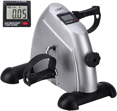 Uten Mini Exercise Bike Pedal Exerciser Resistance Cycle Indoor Gym