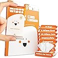 Impossibly Compact Travel Wipes - Skin-Friendly Wet Wipes, Hypoallergenic & Unscented for Adults, Kids & Baby Care - 10 Pack