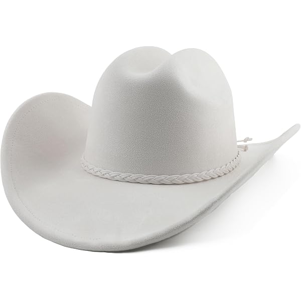 Melesh Big Cowboy Hat for Women Men Wide Brim Cowgirls Beach  display picture 3