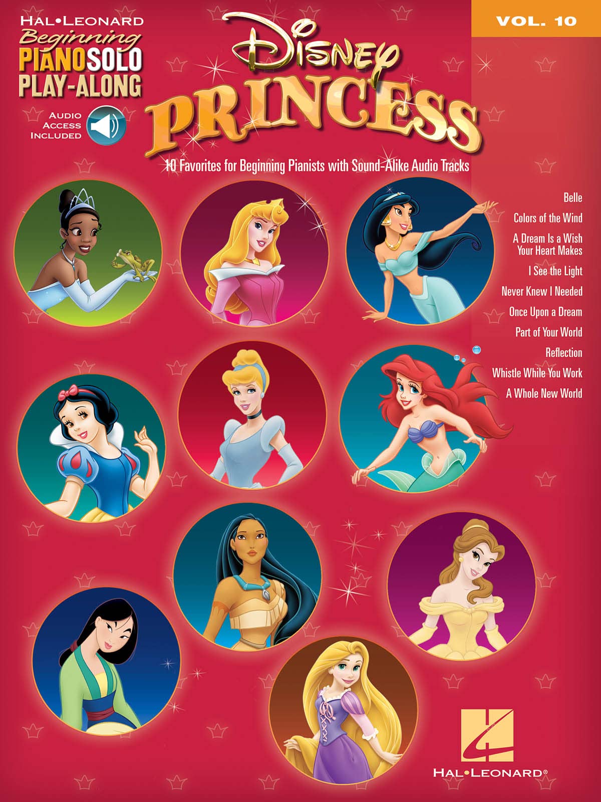 Beginning Piano Solo Play-Along Volume 10: Disney Princess: Beginning Piano Solo Play-Along: Volume 10 - 10 Favorites