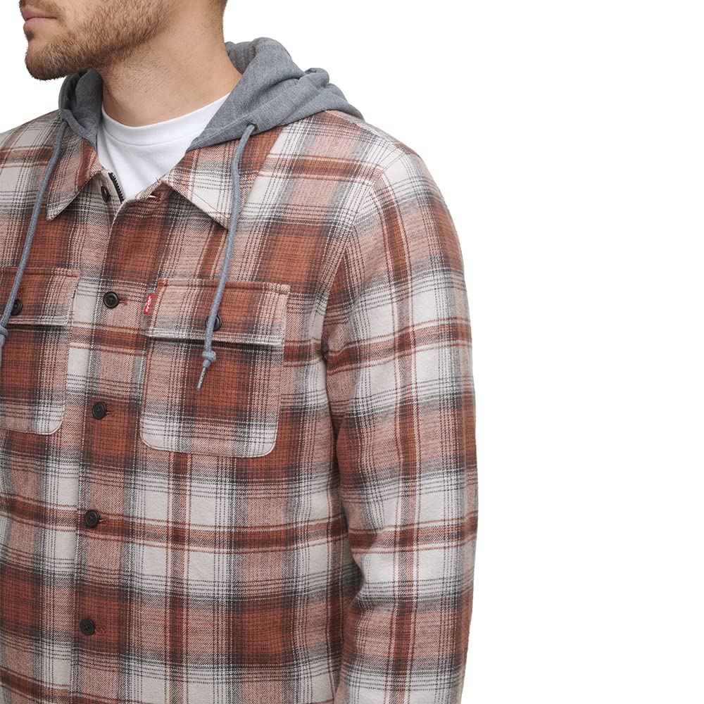 Levi's Men's Cotton Plaid Shirt Jacket with Soft F - Choose SZ/color