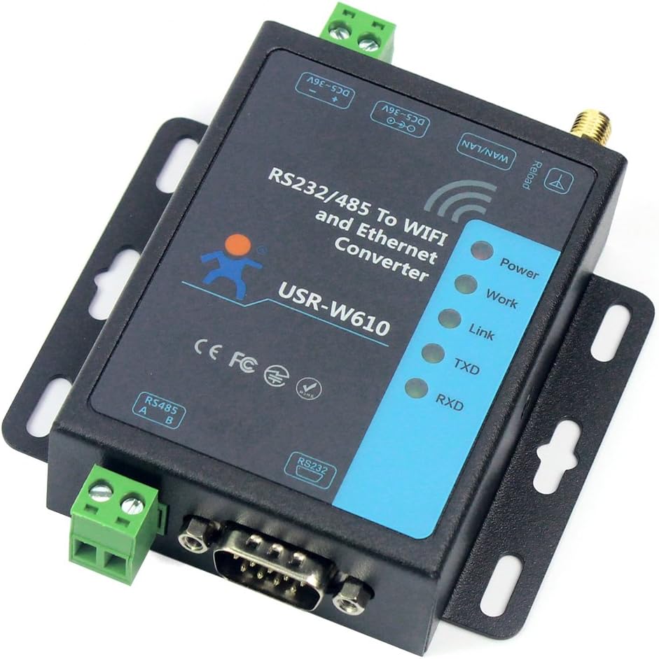 PUSR RS485/ RS232 wifi-converter voor seriële servers serieel naar wifi/wifi -naar-ethernet-omzetter ondersteuning modbus-gateway USR-W610