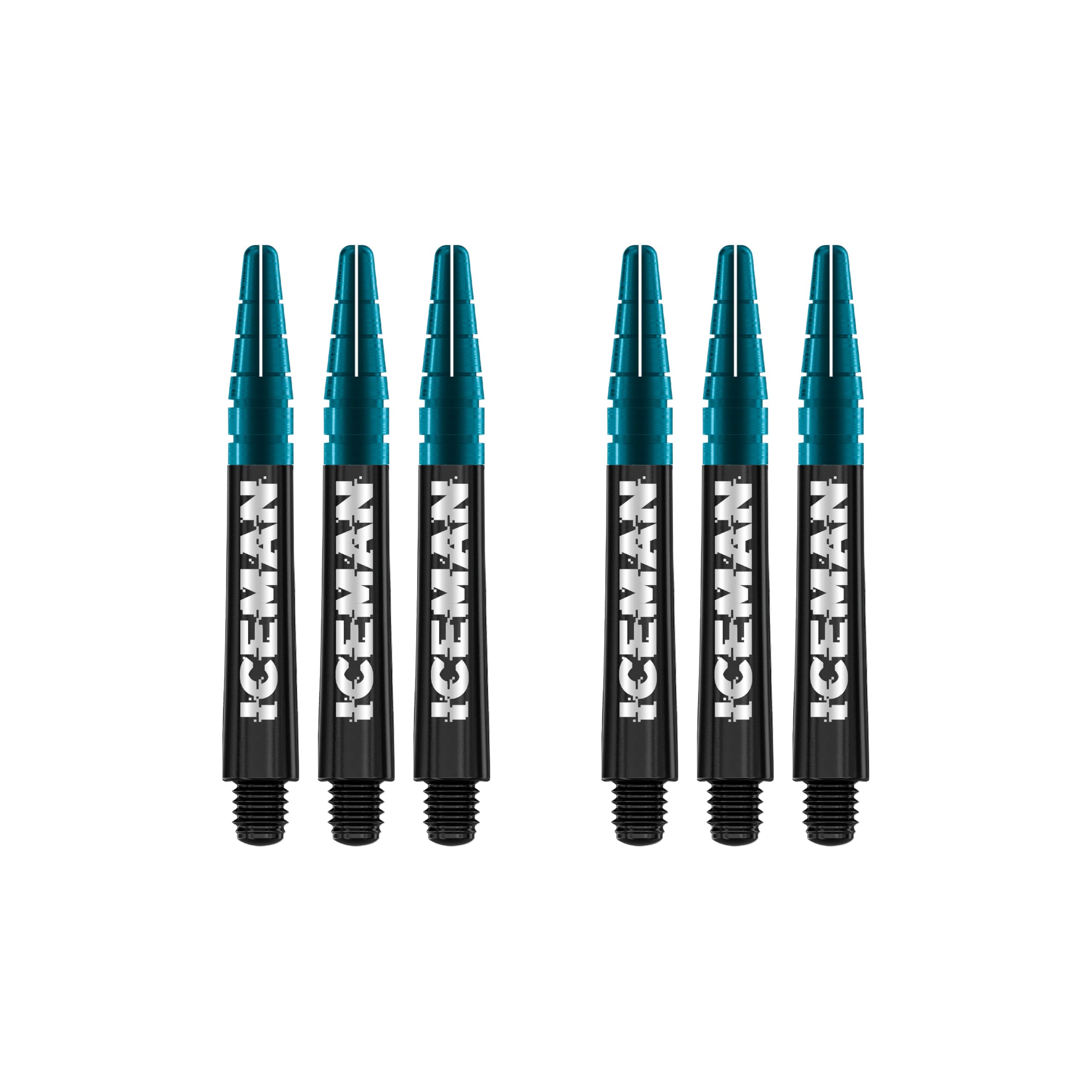 RED DRAGON Gerwyn Price World Champion SE Nitrotech Black Intermediate Dart Shafts - 2 sets per pack (6 shafts in total)