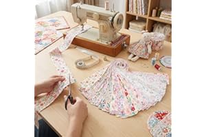 Jelly Roll Fabric Pretty Cut Strips Fashionable Jelly Roll Versatile Cloth Quilts Strips Colorful Cotton Strips Bundles Comfo